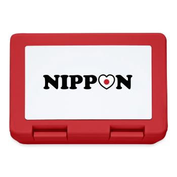 Nippon Love Heart Flag - Lunchbox - red - Front