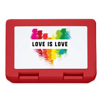love is love,love,Heart,graffiti,rainbow,LGBT - Lunchbox - red - Front