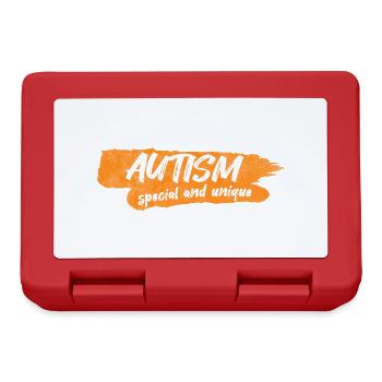 Autisme - Boîte à goûter - rouge - Devant