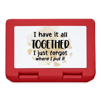 Funny Sacastic Quote - Lunchbox - red - Front