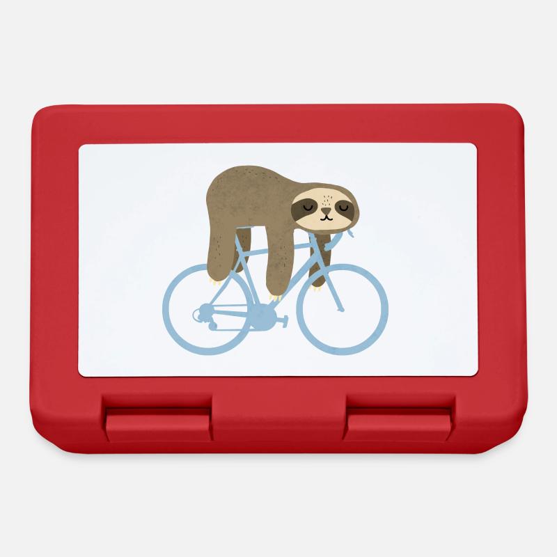 Vélo paresseux - Boîte à goûter - rouge
