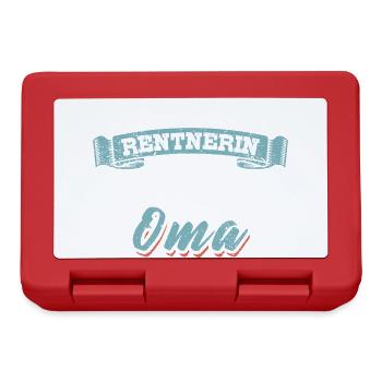 Ich bin keine Rentnerin ich bin Vollzeit Oma - Brotdose - Rot - Vorne