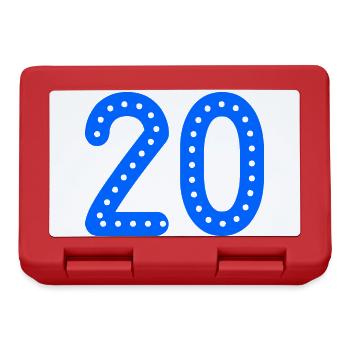 20. 20 YEARS. 20th ANNIVERSARY. 20TH ANNIVERSARY. - Lunchbox - red - Front