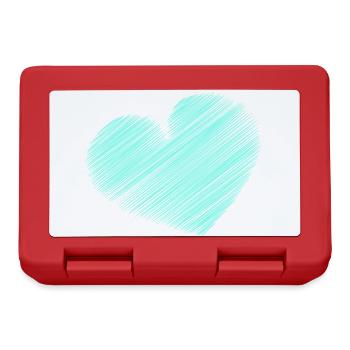 HEART. COUPLE. VALENTINE'S DAY. JUST MARRIED. Bachelorette party. - Lunchbox - red - Front