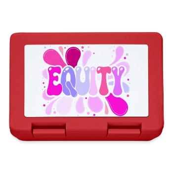 Multicolor-Retro-Pop-Gleichheit - Brotdose - Rot - Vorne