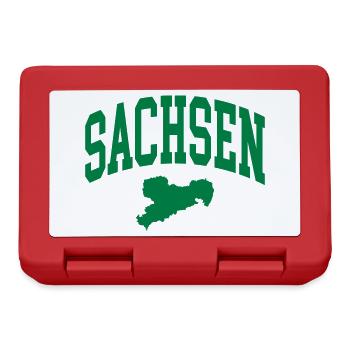 Sachsen - Brotdose - Rot - Vorne