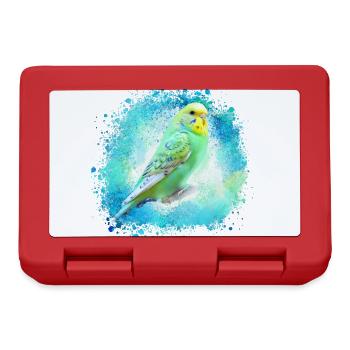 canari, graffiti,oiseau,peinture,coloré - Boîte à goûter - rouge - Devant