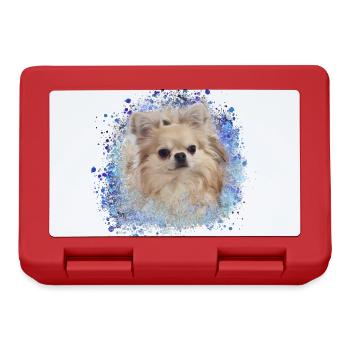 Chihuahua, ,dog,blue,painting,colorful,graffiti - Lunchbox - red - Front