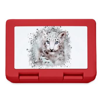 tigerbaby,tiger,blau,graffiti,malerei - Brotdose - Rot - Vorne