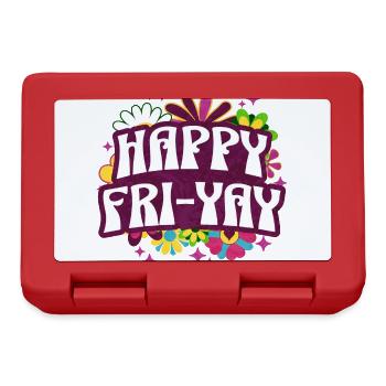 Humor Friday Lehrer-Wochenende - Brotdose - Rot - Vorne