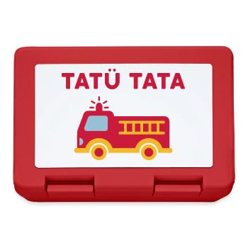 Tatü tata (Feuerwehrauto mit Leiter) - Brotdose - Rot - Vorne