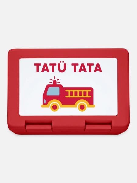 Tatü tata (Feuerwehrauto mit Leiter) - Brotdose - Rot