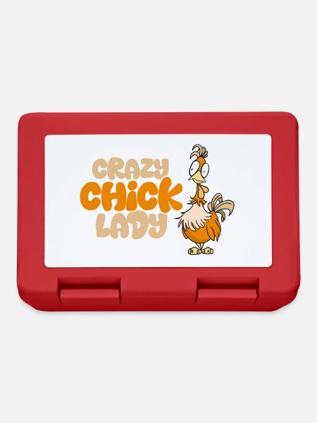 Crazy Chick Lady - Boîte à goûter - rouge