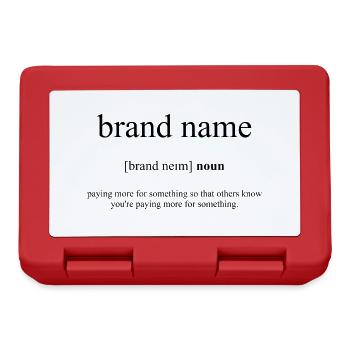 Brand Name | Markenname Definition Dictionary - Brotdose - Rot - Vorne