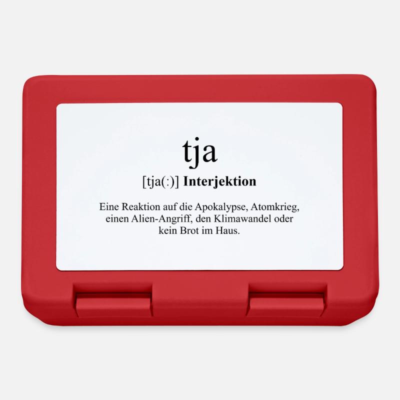 Tja Definition Dictionary - Brotdose - Rot