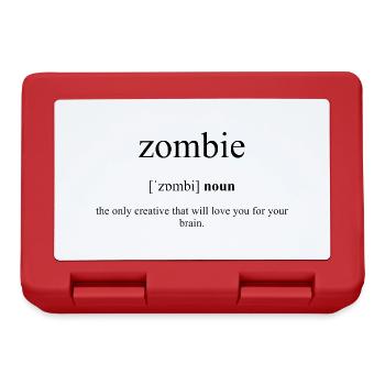 Zombie Definition Dictionary - Brotdose - Rot - Vorne