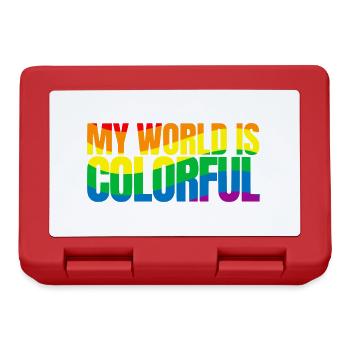 My world is colorful - Brotdose - Rot - Vorne