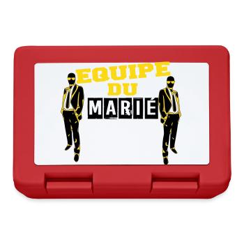 équipe marié 3 - Boîte à goûter - rouge - Devant