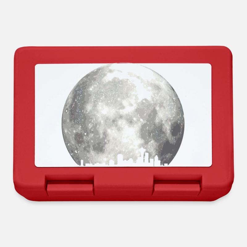 full moon skyline - Boîte à goûter - rouge
