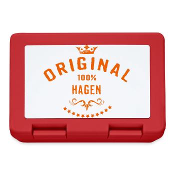 Städte Motiv Hagen City Geschenk - Brotdose - Rot - Vorne