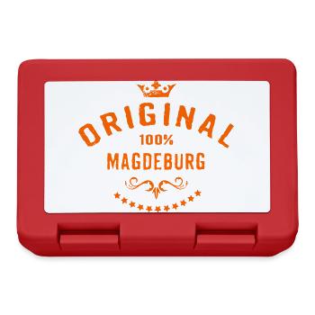 Städte Motiv Magdeburg City Geschenk - Brotdose - Rot - Vorne