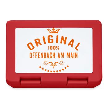 Städte Motiv Offenbach-am-Main City Geschenk - Brotdose - Rot - Vorne