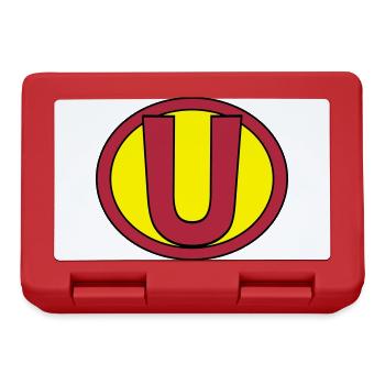 Super, Superheld, Superheldin, Hero, U - Brotdose - Rot - Vorne