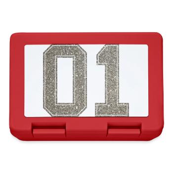 Number 01 shirt number 1 one jersey number - Lunchbox - red - Front