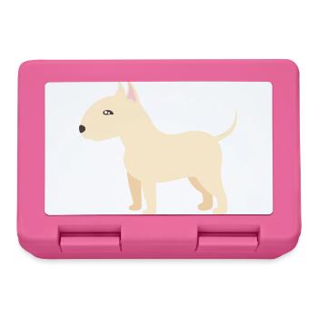 Bull terrier - Boîte à goûter - rose - Devant