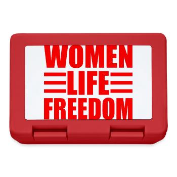 Women life freedom - Boîte à goûter - rouge - Devant
