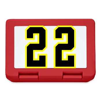 22 Number Leotard - Lunchbox - red - Front