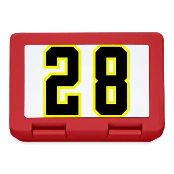 28 Number Jersey - Lunchbox - red - Front
