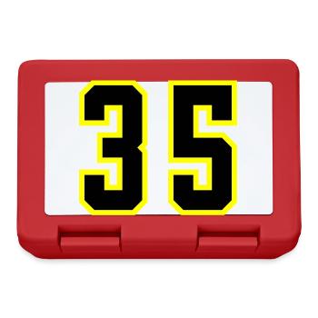 35 Number Leotard - Lunchbox - red - Front