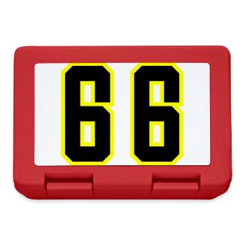 66 Number Leotard - Lunchbox - red - Front