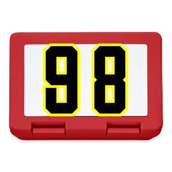 98 Number Leotard - Lunchbox - red - Front