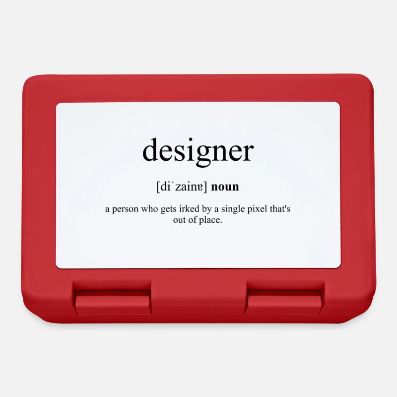 Designer (Gestalter) Definition Dictionary - Brotdose - Rot