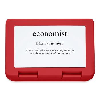 Economist (Ökonom) Definition Dictionary - Lunchbox - red - Front