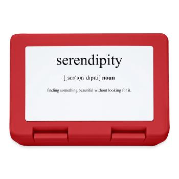 Serendipity (Entdeckung) Definition Dictionary - Brotdose - Rot - Vorne