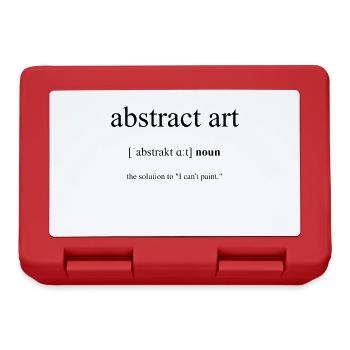 Abstract Art (abstrakte Kunst) Definition - Brotdose - Rot - Vorne