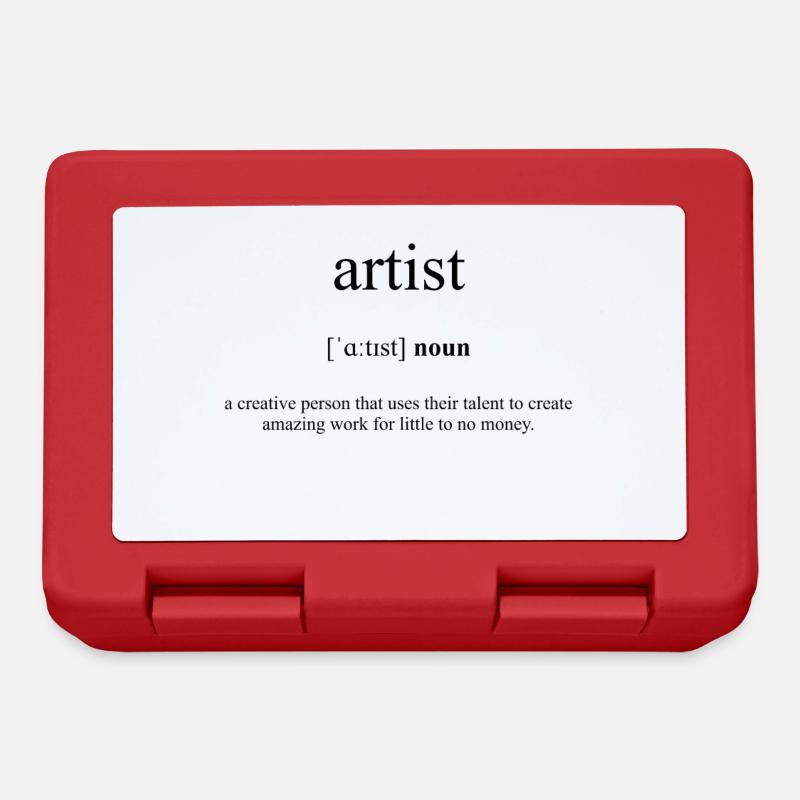 Dictionnaire de définition de l’artiste (Künstler) - Boîte à goûter - rouge
