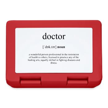 Doctor (Doctor) Definition Dictionary - Lunchbox - red - Front