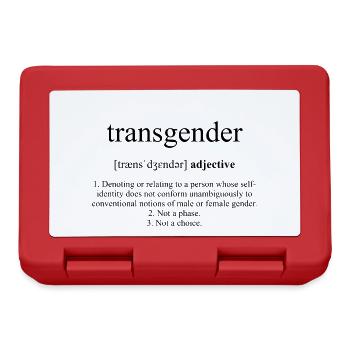 Transgender Definition Dictionary - Lunchbox - red - Front