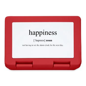 Happiness Definition Dictionary - Lunchbox - red - Front