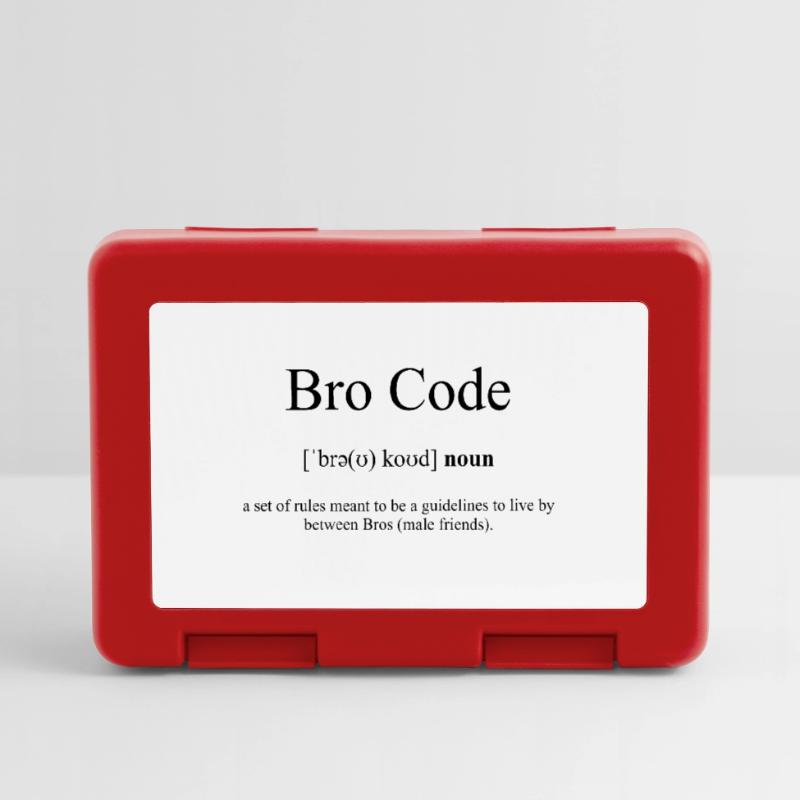 Bro Code Definition Dictionary Lunchbox