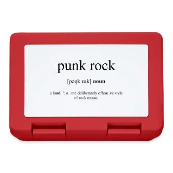 Punk Rock Definition Dictionary - Lunchbox - red - Front