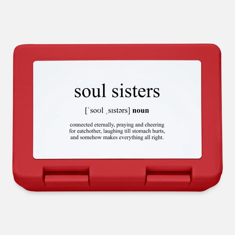 Soul Sisters definition - Lunchbox - red