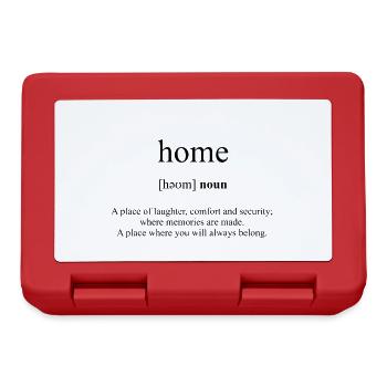 Dictionnaire de définition de la maison - Boîte à goûter - rouge - Devant