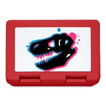 T Rex Skull 3-D - Lunchbox - red - Front