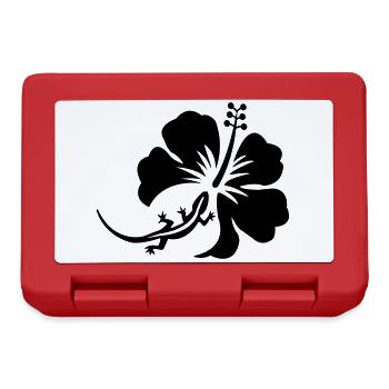 Margouillat hibiscus - Boîte à goûter - rouge - Devant
