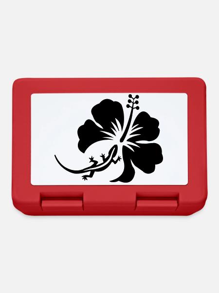 Margouillat hibiscus - Boîte à goûter - rouge